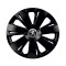 Set 4 capace roti Negre Cu Inel Cromat Energy R15 Compatibil Cu Peugeot