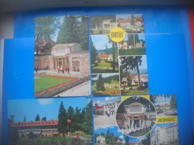 HOPCT LOT 3804 -4 CARTI POSTALE-BORSEC -JUD HARGHITA-CIRCULATE foto