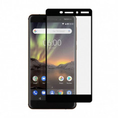 Folie Sticla Full Cover BlueStar pentru Nokia 6.1 (2018), 3D, Negru