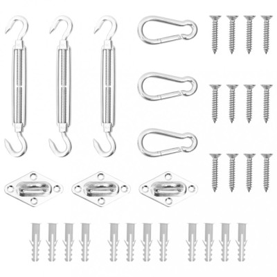 Gossi set de accesorii parasolar, 9 piese, otel inoxidabil foto
