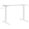 Cadru birou de sine statator alb, (94-135)x60x(70-114) cm, otel