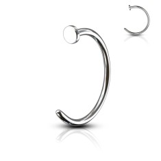 Piercing nas o?el - inel - Dimensiune: 0,8 mm x 6 mm foto