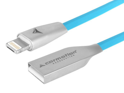 Cablu De Incarcare Si Sincronizare, 120 Cm, Usb&amp;amp;gt; Combinat Micro Usb &amp;amp;amp; Lightning, Albastru Carmotion 58634BL foto