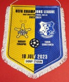 Fanion (protocol-oficial)fotbal SHERIFF TIRASPOL-FARUL Constanta (18.07.2023)