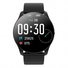 Ceas Smartwatch Techstar? R33, 1.08 inch IPS LCD , Bluetooth 4.0 + EDR, Monitorizare Somn, Puls, Respiratie, Tensiune, Notificari, Negru foto