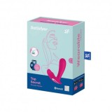 Vibrator Clitoris Smart Satisfyer Top Secret Roz, Control App, Reincarcabil, 12 Functii Vibratii, Silicon