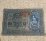 Bancnota 1000 coroane 1902 austro-ungaria cu supratipar