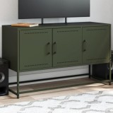 Cumpara ieftin Dulap TV, verde măsliniu, 100,5x39x60,5 cm, oțel