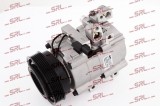 Compresor AC nou Hyundai Tucson 04-10; Kia Sportage 05-10, motor: 2.0 Crdi, tip Halla: HS18, Diam. fulie (mm) 120, SRLine, 97701-2E200