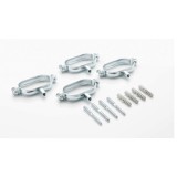 Kit Montaj Aeroline, Șuruburi M8, Șaibe Ovale, Dibluri S10, DN20/DN25, Oțel Inoxidabil