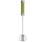 Tel practic semi automat Pufo din otel, tip mixer cu actionare manuala, pentru spumare si amestecare, 31 cm, verde