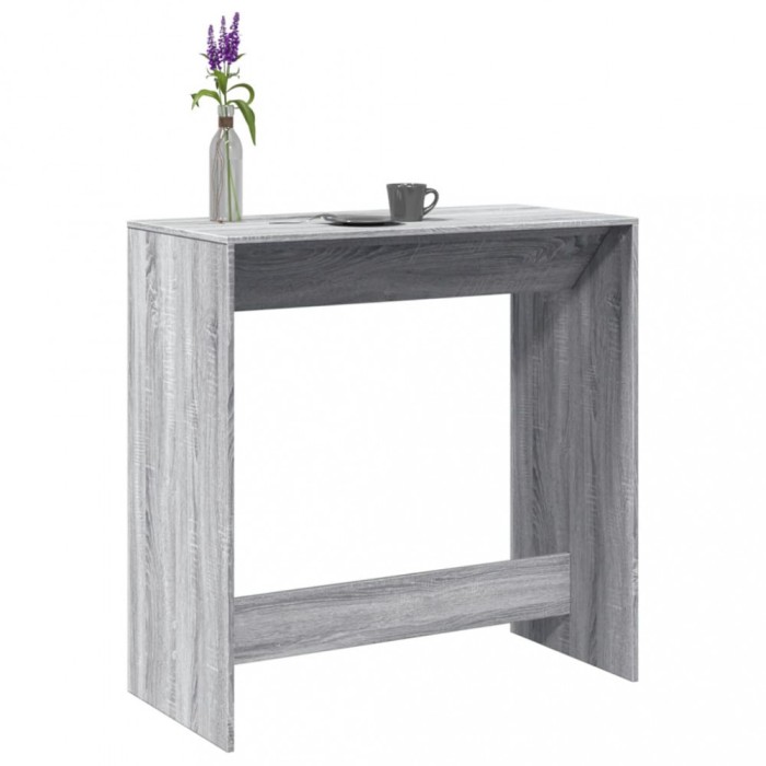 vidaXL Masă de bar, Sonoma gri, 102x50x103,5 cm, lemn prelucrat 854432