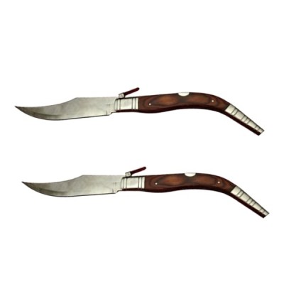 Set doua bricege de vanatoare cricket, lamă oțel inoxidabil, maro, 38 cm foto