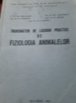 INRUMATOR DE LUCRARI PRACTICE DE FIZIOLOGIA ANIMALELOR foto