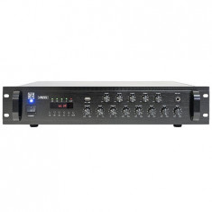 MIXER PA AMPLIFICAT 100V 240W 5 ZONE CU USB/BLUETOOTH/SD/FM