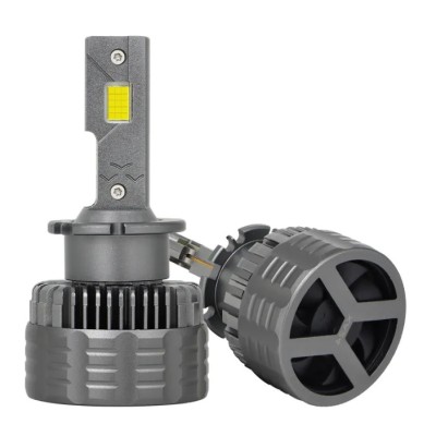 Set de 2 becuri Xenon conversie hid-led, D2S, 180W, 23.000 lm, Canbus, Miez Cupru, Radiator Aluminiu, Premium foto