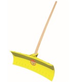 Lopata pentru impins zapada, polipropilena, Spingineve, cu coada lemn, 130 cm