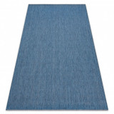 Covor sisal Flat 48663/330 albastru , 160x230 cm, Dreptunghi