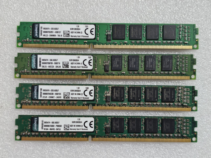 Memorie Kingston KVR13N9S8/4 ValueRAM 4GB DDR3 1333 MHz CL9 BULK Low Profile