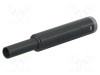 Conector banană 4mm 32A 1kV ST&Auml;UBLI negru aurit lipit