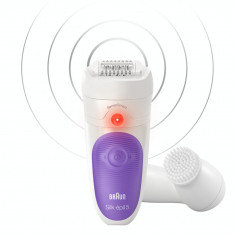 Epilator Braun Silk-epil 5 5/870 SensoSmart 2 trepte 28 pensete Violet foto