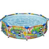 Piscina cu cadru metalic Bestway, supraterana, rotunda, 274 x 66 cm