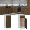 VidaXL Dulap inferior cu sertar &ldquo;Lyon&rdquo; stejar maro 30x46x81,5cm