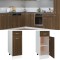 vidaXL Dulap inferior cu sertar &ldquo;Lyon&rdquo; stejar maro 30x46x81,5cm