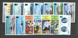 Lot Filatelic Anul Complet Guernsey 1973 Aviatie Vapoare Nunta Regala Craciun Vitralii Nestampilate - A810
