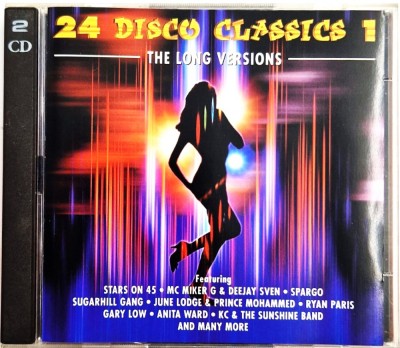 various - 24 Disco Classics 1 NM / NM dublu cd muzica Dance Factory Olanda 1995 foto