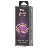 Inel pentru penis FIFTY SHADES FREED I want you now, din oțel rigid, rezistent la apă, culoare auriu