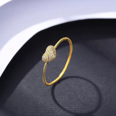 Inel din Argint --Heart Turkish Gold-- arg381C foto