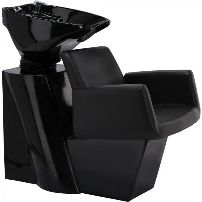 Scafa coafor Aurora pentru salonul de coafură și frizerie cu bol ceramic mobil armătură baterie si cască