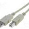 Cablu USB A mufa, USB B mufa, USB 2.0, lungime 1.8m, gri, ASSMANN - AK-300102-018-E