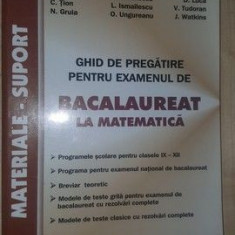 Ghid de pregatire pentru examenul de Bacalaureat la matematica- L.Savu, I.Todea, C.Tion