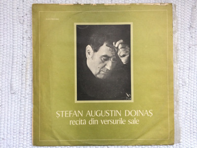 stefan augustin doinas recita din versurile sale disc vinyl lp EXE 02129 VG++ foto