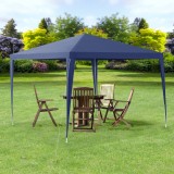 Pavilion gradina AAGP-9601albastru inchis 300 x300 x 255 cm [casa.pro] HausGarden Leisure