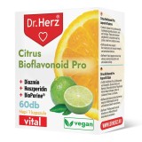 Capsule vegane cu bioflavonoide Citrus Bioflavonoid Pro Dr Herz 60 buc