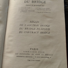 Codul International Bridge, 1932, cartonata, Plon, Paris, 68 pag. deosebita