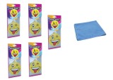 Odorizant auto Mariner Smile 5 Pack Bubble Gum si Laveta Microfibra