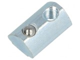 Piuliță oțel zinc 20mm pentru profile 5mm