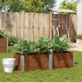 Cumpara ieftin Jardinieră de grădină, maro, 150x50 cm, lemn masiv de pin