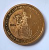 Proba tombac 1 Leu 2006 Academia Rom&acirc;nă , 140 ani de la infiintare, 1866 - 2006 . Raritate !, Argint