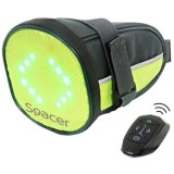 Geanta reflectorizanta pentru Bicicleta, cu semnalizare LED prin telecomanda, montaj la sa