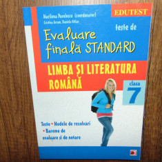 Teste de Evaluare finala standard -Limba si Literatura Romana clasa 7