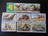 Congo Kinshasa-Faun-serie completa,nestampilate MNH, Nestampilat