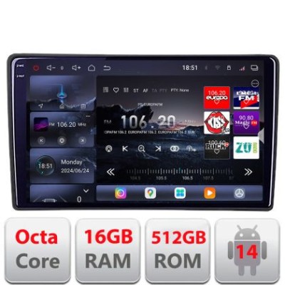 Navigatie Fiat Tipo 2015-2021 Edotec Kit-TIPO 8 core QLED 2K 16+512 360 Android Waze USB Navigatie Internet Youtube Radio CarStore Technology foto
