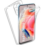 Husa 360 compatibila cu Xiaomi Redmi Note 12 4G - V2 Transparent fata si spate, ALC MOBILE