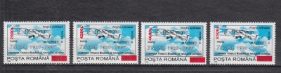 ROMANIA 2000 LP 1528-75 ANI C.F.R.N.A. 1995 SUPRATIPAR SERIE MNH foto