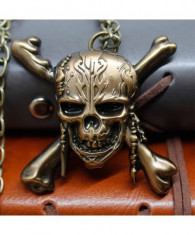 Pandantiv Medalion Lantisor Jack Sparrow Pira?ii din Caraibe Ambalaj foto